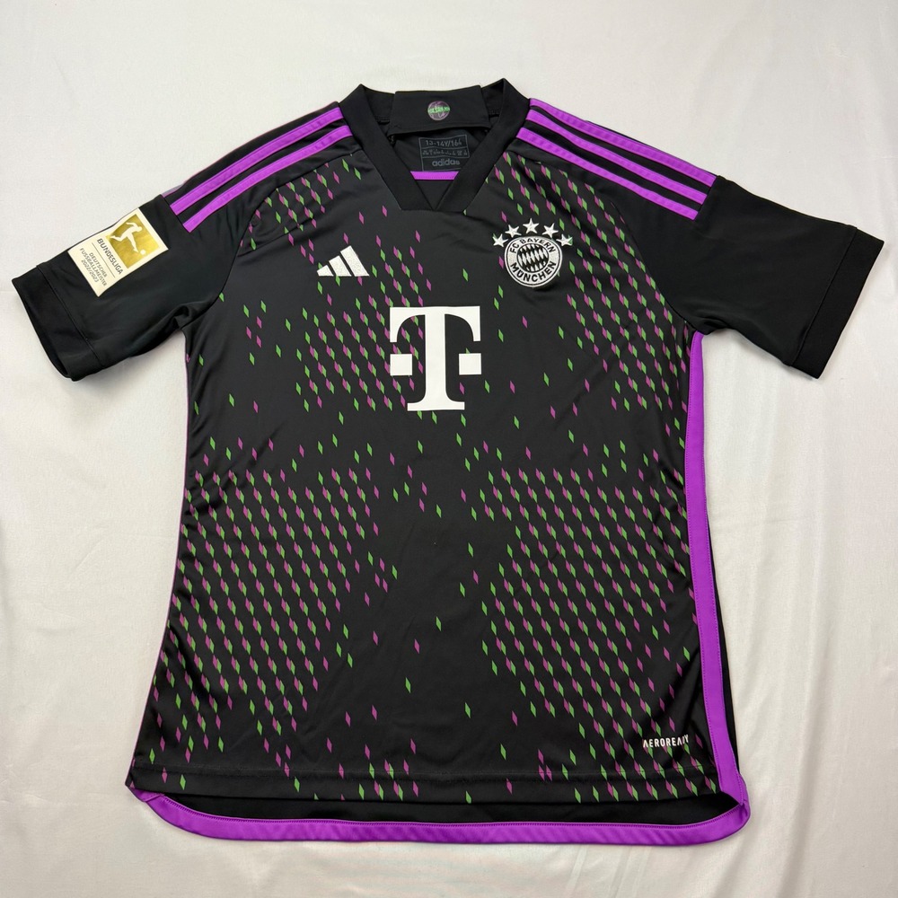 Adidas FC Bayern Munich Jersey Kids 13-14Y Black Muller 25 Away 2023-24
